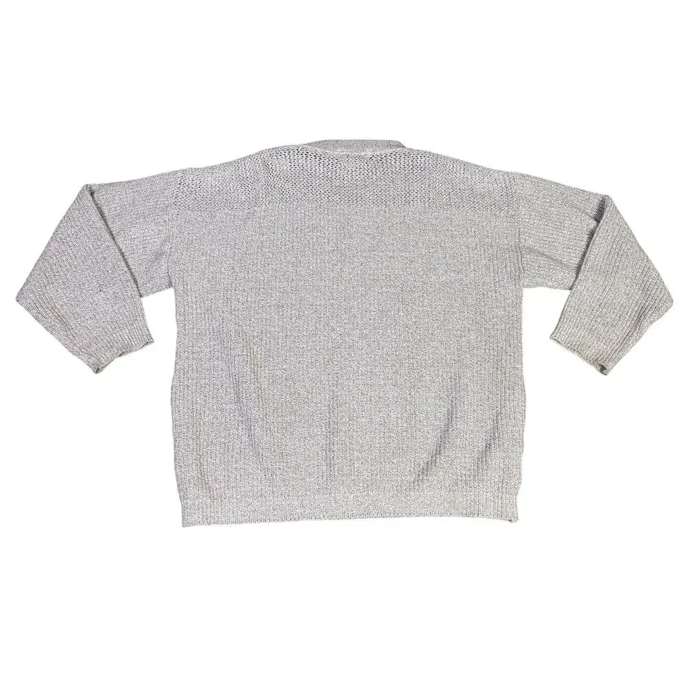 Eddie Bauer Vintage Cotton Pullover Creamy Crewneck Knit Sweater US Mens XL Tall - Picture 2 of 9